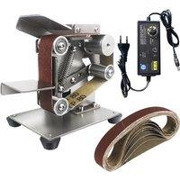 New Mni Belt Sander Grinder 220v Mini Grinder Diy Belt Sander Electrical Band Grinding Machine Sharpening Machine Polish Tools