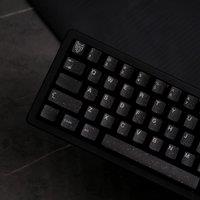 WOB Keycaps Cherry Profile ABS Aifei Double Shot 114 Keys Split Alice Ansi Layout Black Flash Key Caps For Wooting A75 Hi75