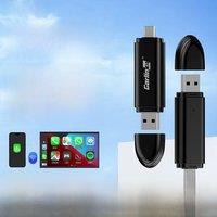 CarlinKit Mini 5 SE Wired To Wireless CarPlay Adapter 5Ghz WiFI Bluetooth Auto-Connect Online Upgrade Easy Setup Smart Car Box