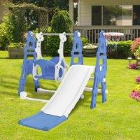 KIDkid Toddler Swing and Slide Set with Basketball Hoop Garden Climbing Frame, Outdoor Indoor Large