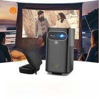 VEVSHAO V30 1080P Portable LED DLP Projector with Built-in Battery Smart Wifi Android System 3D Ready for Home and Outdoor Use