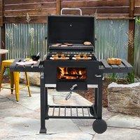 ?Breeins?Oven Household Charcoal Large Rack Villa Courtyard American Stove Smoke-grill Bbq