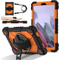 For Samsung Galaxy Tab A7 Lite 8.7" SM-T225 T220 Case Heavy-duty Protection Shockproof 360 Rotating Strap Handle Bracket Shell