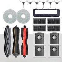 for Dreame Mova E30 Ultra/Trouver E30 Ultra vacuum cleaner replacement parts, the main brush side brush cloth dust bag filter