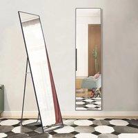 ?Lifeideas?Black Modern Rectangular Metal Freestanding Mirrors