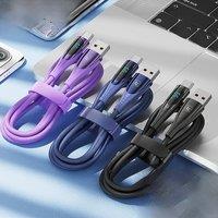 Toocki 6A 100W USB C to USB C Cable Fast Charging USB Type C Cable Digital Display Data Cord For MacBook Xiaomi Realme Samsung