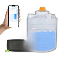 ME201RSP LED Solar Panel Digital Temperature Display Depth Detector Ultrasonic Level Sensor Water Tank Level Monitor