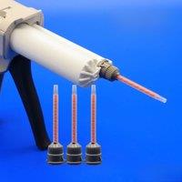 Plastic Static mixer 30ml 50ml Cartridge 4:1 10:1 Round Outlet AB Tube Mix Tool ARALDITE AB Glue Precise Dispensing Mixing Tip