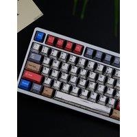 PBT Comic Keycaps EVA 01 Palette Cherry Profile Dye Sub 78/151 Keys Mixed Light For Mechanical Keyboards ISO Layout 7U Rainy75