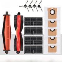 for Xiaomi Mijia M40 D110CN vacuum cleaner replacement parts, rolling brush, edge brush, filter, rag, dust bag,