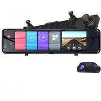 12 Inch Car Rearview Mirror Dash Cam GPS DVR Camera 4G Android 8.1 WiFi Bluetooth ADAS FHD 1080P RAM 2G ROM 32GB Rearview Camera