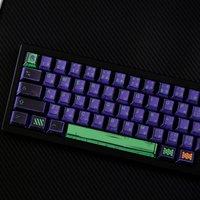 EVA 01 Mechanical keyboard Keycaps Cherry Profile PBT 78/151 Keys Dye-Sub Comic Style Keycaps For MX Switches Wooting ISO Layout