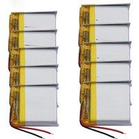 10 x 3.7V 400 mAh 1.48Wh Li Lipo Rechargeable Battery 582728 For GPS Smart Watch Bluetooth Speaker Camera MP3 MP4 Mouse