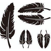 Reflective Stickers Cover Scratches Decorative Car Stickers Feather Leaves Personalized Creative Bumper Retrofitted Car Stickers