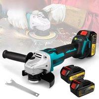 Gisam 125MM Brushless Electric Angle Grinder Variable Speed M14 Cutting Machine Woodworking Tool for