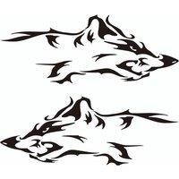 Wolf Graphic Vinyl Decals - DIY Stickers for Cars, Motorcycles & Pickup Trucks, Suitable for Automotive Tuning