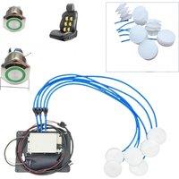 car seat electric Vibration Car Massager Waist Pillow Back Lumbar Supporting with 6 air pneumatic bladder interior Seat support