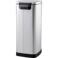 【Lifeideas】30L Step Pedal Trash Can Recycling Bin with Odor Filter Stainless Dent-Proof Plastic Lid Garbage Trashcan