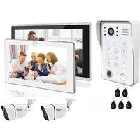 Video Intercom Fingerprint 5in1 Unlock Wifi Doorbell System For Home Doorphone Tuya Smart 1080P Touch Monitor Security Protec