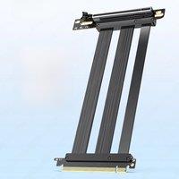 JEYI PCIe 5.0 x16 Riser Cable, 128Gbps EMI Shielded PCIE x16 GPU Extension Cable for or RTX