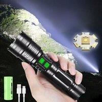 2025 Rechargeable Flashlight Ultra-Bright Portable Ultra-High Power Tactical Flashlight Outdoor