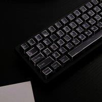 Comic Black Keycaps PBT Cherry Profile 151 keys Five-sided Dye Sub For Mechanical Keyboards ISO Layout 7U Space bar HI75