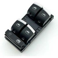 4F0959851H Car Power Master Control Window Switch Button For AUDI Q7 A3 S3 RS3 Driver Side Window Lock HighQuality Chrome Button