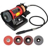 150W Mini Multifunctional Desktop Sander Polisher Machine Wood Carving Jade Polishing Grinding Carving Machine Knife Grinder