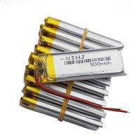 10Pcs 3.7V 500mAh 1.85Wh Lipo Li Lithium Battery 601745 For MP3 Music Game Player GPS Sat Nav Car DashCamera Bluetooth Speaker