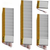 100pcs 3.7V 430mAh Lipo 1.59Wh Li Lithium-ion Battery 552535 NTC Thermistor 3-Wires Repair GPS Car Camera Sat Nav DashCam LED