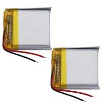 2pcs 3.7V 400mAh 1.48Wh Rechargeable Li Lithium Battery 582728 Repair For GPS MP4 Watches Bluetooth Speaker DashCam Smart watch