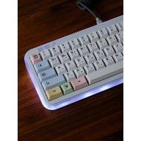 JCM Chalk Korean Keycaps 151 Keys Big Set Cherry Profile Pbt Material Split Alice 7u Space Bars For Mechanical Keyboard A75 68