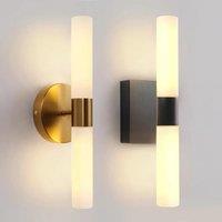 Modern Decorative Wall Lamp Black/Gold Room Fixture Used For Background Wall Mirrors Corridor Staircase Bedhead LED Wall Light