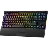 Redragon K587 PRO TKL RGB 3-Mode Wireless Mechanical 87 Keys Gaming Keyboard, Detachable Wrist Res, Hot-Swap Linear Red Switches