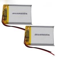 2 pcs 3.7V 600mAh 2.22Wh Polymer Li Lithium Battery 503040 Repair Controller GPS Sat Nav Music Player Driving Recorder Camera