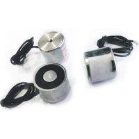 10pcs/Lot P25/20 5KG(50N) suction DC Solenoid Electromagnet,Round Electro Holding Magnet Electro 12V 24V