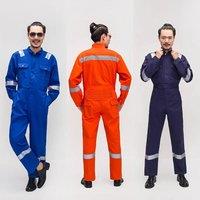 Work overalls reflective work clothes dust-proof retardant clothing jumpsuit factory welding suit wear resistant coveralls S-4XL