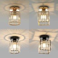 Crystal Ceiling Light Corridor Channel Ceiling Lamp Luxur Balcony Aisle Lamp Home Foyer Track Light Kitchen Ceiling Light