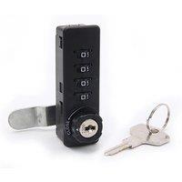10pcs/lot 4 digits Combination Cam Cabinet Lock Black Convenient Password Security Coded Locks For Box Cabinet Cerradura