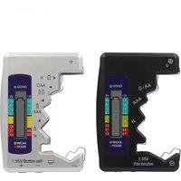 Digital Battery Tester LCD Display D/CAA/AAA/N/LR44 Cell Button/9V Battery Capacity Check Detector Capacitance Diagnostic Tool