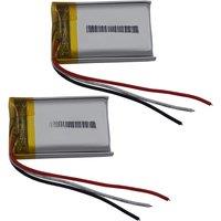 2pcs 3.7V 400mAh 1.48Wh Polymer Li Lithium Battery 702030 Thermistor 3-Wires Repair For Record Pen GPS MP3 MP4 Bluetooth Speaker