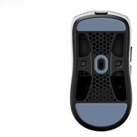 UnusualWaySports Mouse Skates Feet X Hitscan Hyperlight Cambered Surface PTFE Anti Collapse Magic Ice Black Silver Fox