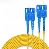 AMPCOM SC to SC UPC Fiber Optical Patch Cable Singlemode Duplex SMF 9/125m Single Mode Bend Insensitive 3.0mm Fiber Optic Cord