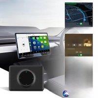CarlinKit Portable Wireless CarPlay & Android Auto USB Dongle For Tesla Model 3 Y X S Split Screen Voice Control Online Upgrade
