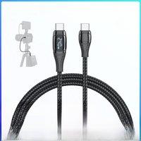 SmallRig 240W Power Cable w Led Display Supports PD 3.1 Fast Charging for V-Mount for NP-F for USB-C Camera Batteries Phone 5113
