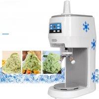 XEOLEO Ice Shave Machine 70kgs/H Commercial Ice Shaver 300W Shaved Ice Machine Mini 110/220V White