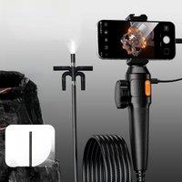360 Two-Way Rotary Articulating Endoscope Camera with 8.5mm Single Lens 1080P HD Industrial Endoscope for smartphone Android