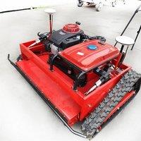 GPS Automatic Crawler Remote Controlled Lawn Mower Zero Turn With Electric Start
