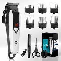 Sejoy Cordless Hair Clippers for Men Trimmers Set for Barber with LED Display Professional Slick Hair Cut Self-Sharpening Blades