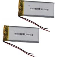 2pcs 3.7V 400 mAh 1.48Wh Polymer Li Lithium Battery 402248 For Mp3 MP4 Record Pen Headset Car Camera Headphones Driving Recorder